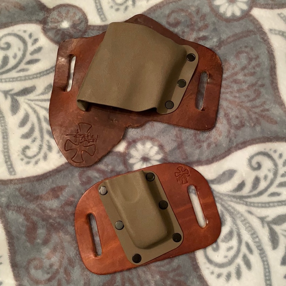 Crossbreed heat-moldable Kydex OWB holster and mag carrier.